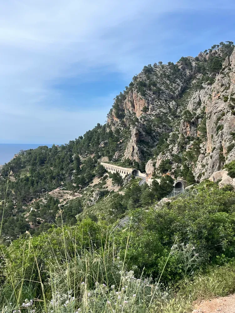 Estellencs turquoise sea cliffs on Queen Stage coastal Mallorca cycling route